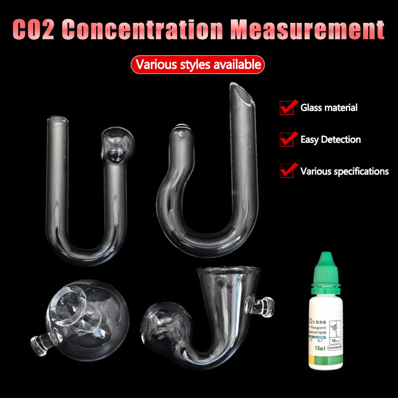 Planted Aquarium Test Kit - Диффузионный стеклянный CO2-чекер для аквариума, подвесной