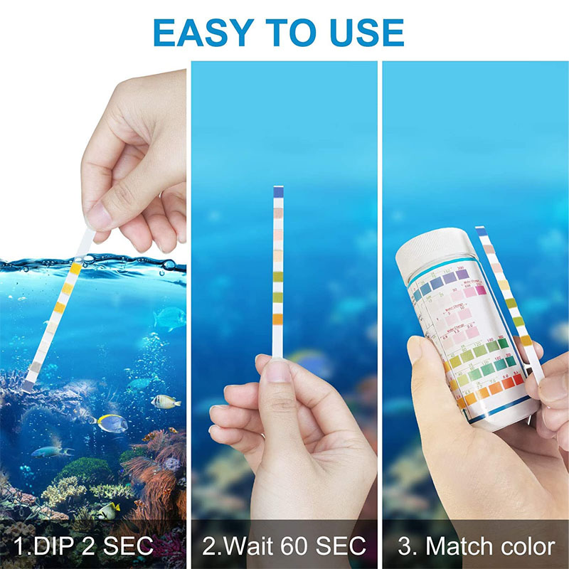 7-в-1 тест-полоски для аквариу – обзор и цена Planted Aquarium Test Kit