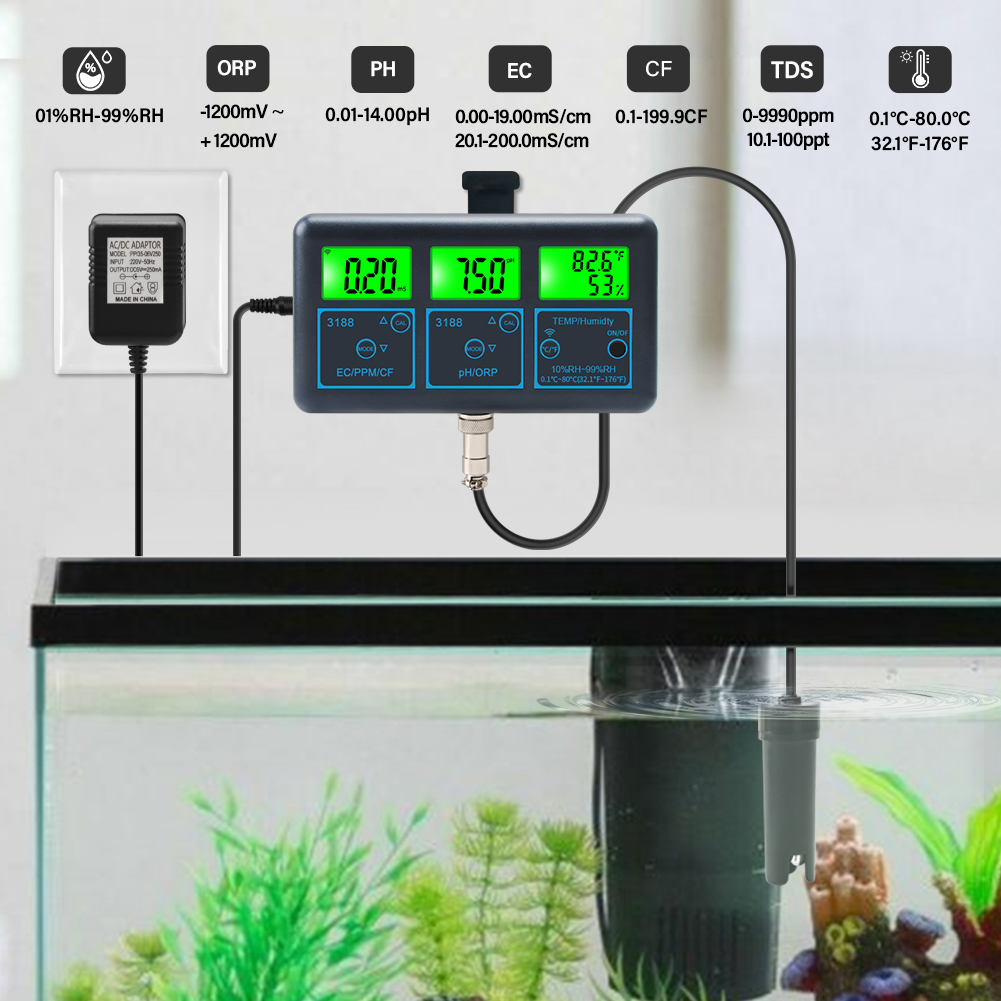 Тестер воды TDS(ppm) EC ORP с  – обзор и цена Planted Aquarium Test Kit