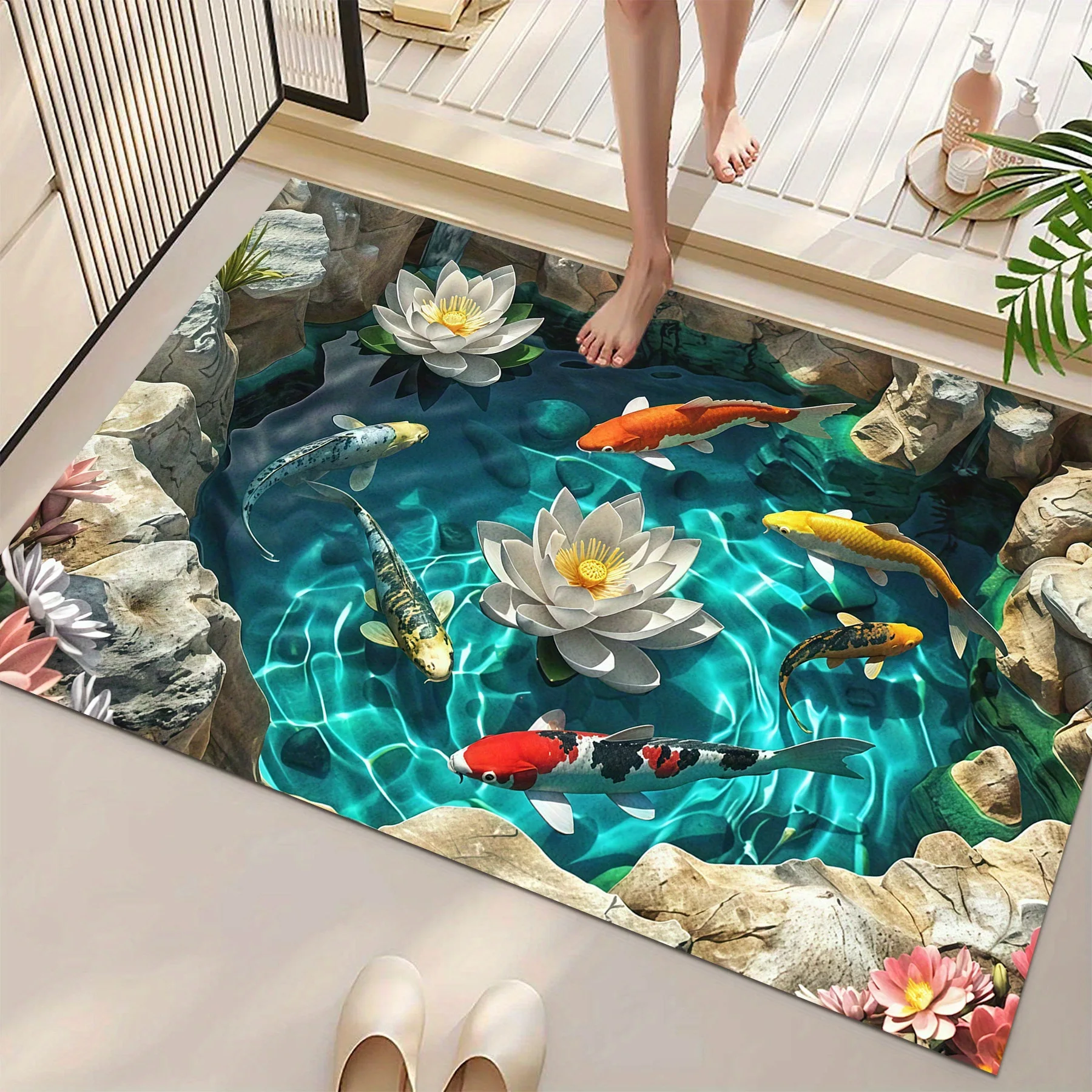 Коврик для ванной 2D с карпами – обзор и цена Planted Aquarium Carpet Plant